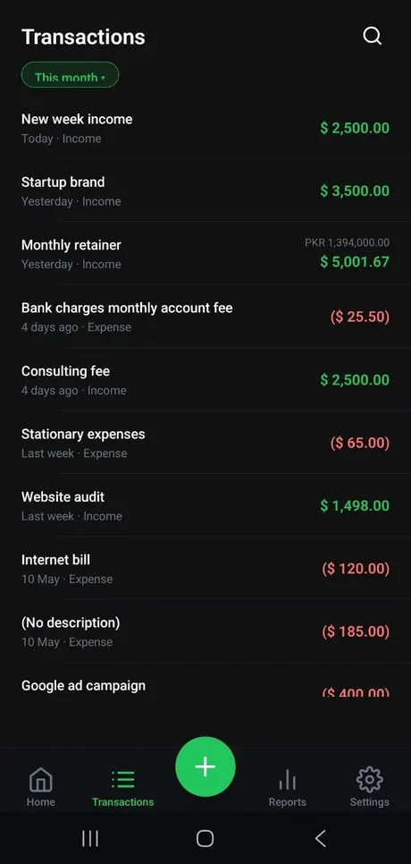 Transactions