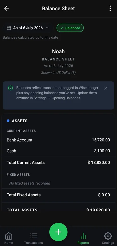 Balance Sheet